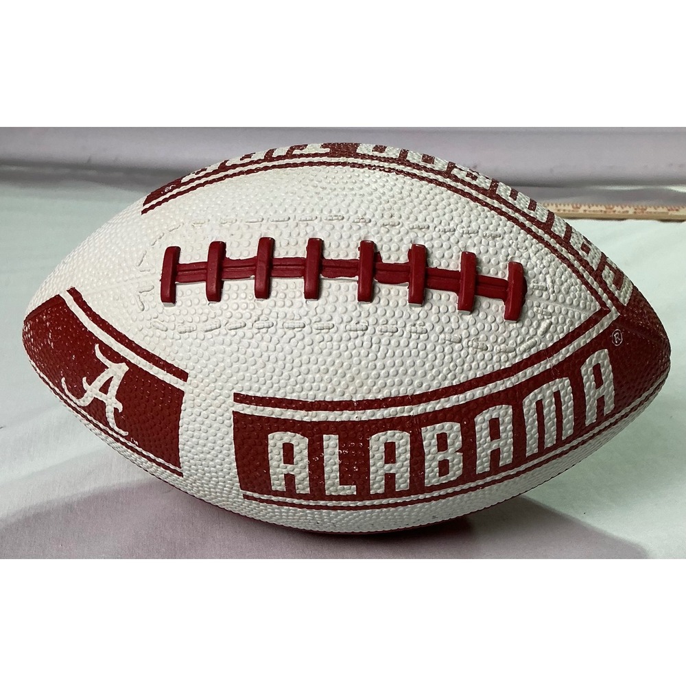 Rawlings Crimson Tide Alabama Mini Rubber Football NCAA Licensed Red‎ White